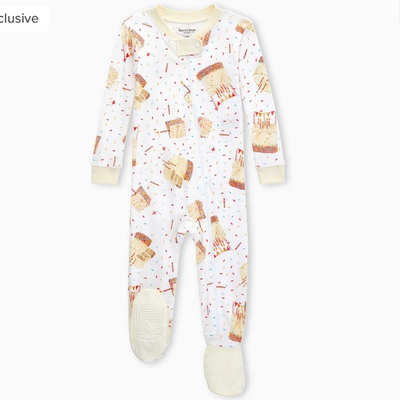 Burt's Bees Baby Other - Burt's Bees Baby Birthday Cake Footed Onesie